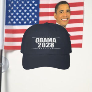 Obama 2028 3rd Term's A Charm, Embroidered Dad Cap, Political Hat
