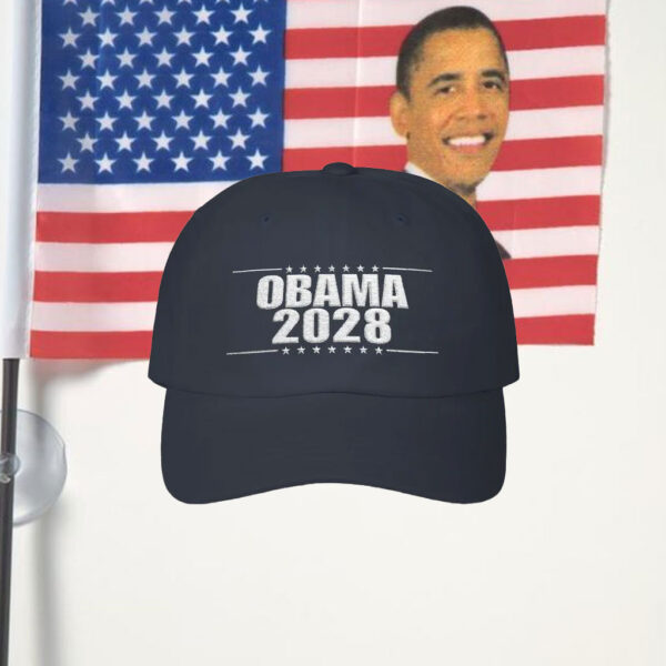 Obama 2028 3rd Term's A Charm, Embroidered Dad Cap, Political Hat