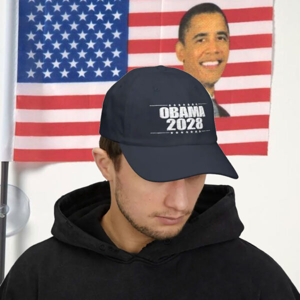 Obama 2028 3rd Term's A Charm, Embroidered Dad Cap, Political Hat