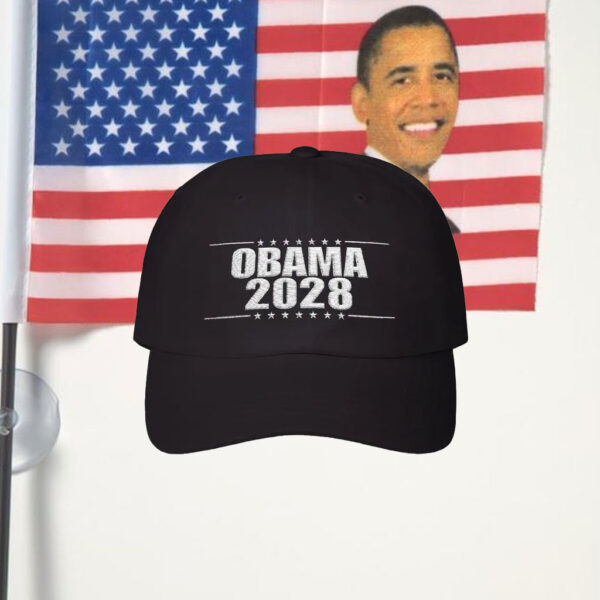 Obama 2028 3rd Term's A Charm, Embroidered Dad Cap, Political Hat