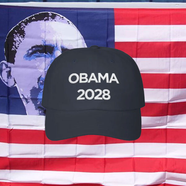 Obama 2028 Dad Cap Navy Blue Hat