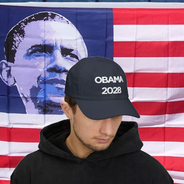 Obama 2028 Dad Cap Navy Blue Hat