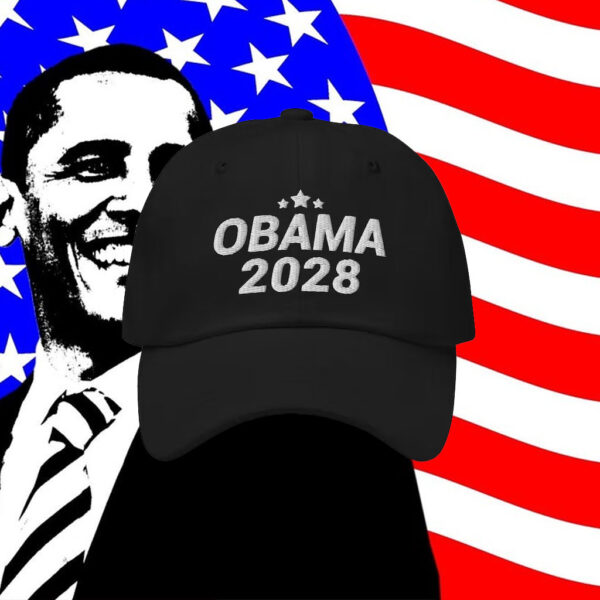 Obama 2028 Hat – Embroidered Obama 2028 Dad Cap