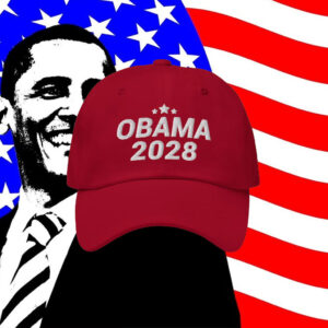 Obama 2028 Hat – Embroidered Obama 2028 Dad Cap