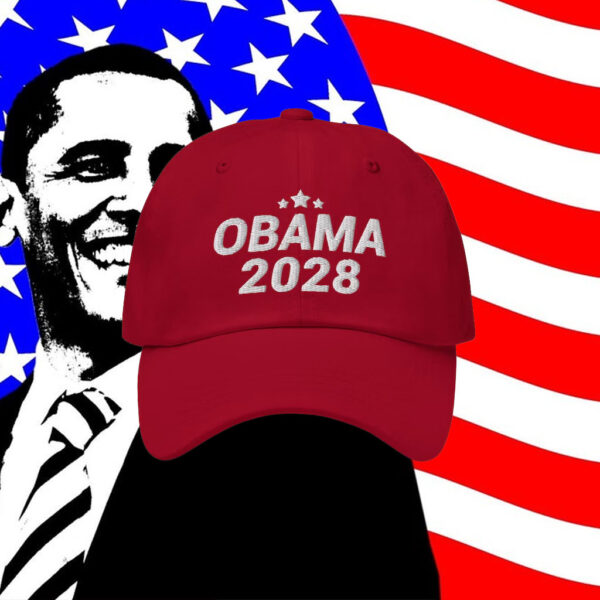 Obama 2028 Hat – Embroidered Obama 2028 Dad Cap