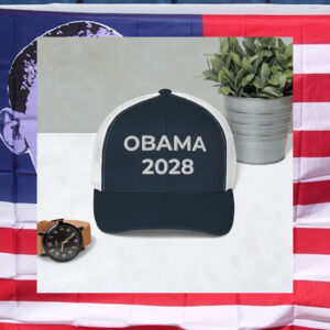 Obama 2028 Hat – Political Parody Embroidered Trucker Hat