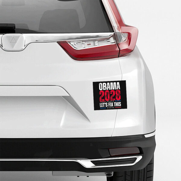 Obama 2028 Let’s Fix This, Political Campaign Sticker
