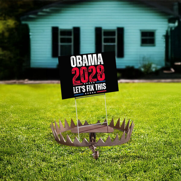 Obama 2028 Let’s Fix This, Political Campaign Yard Sign