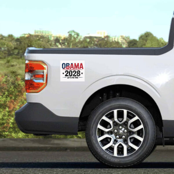 Obama 2028, Let's Fix This Retro Political Sticker