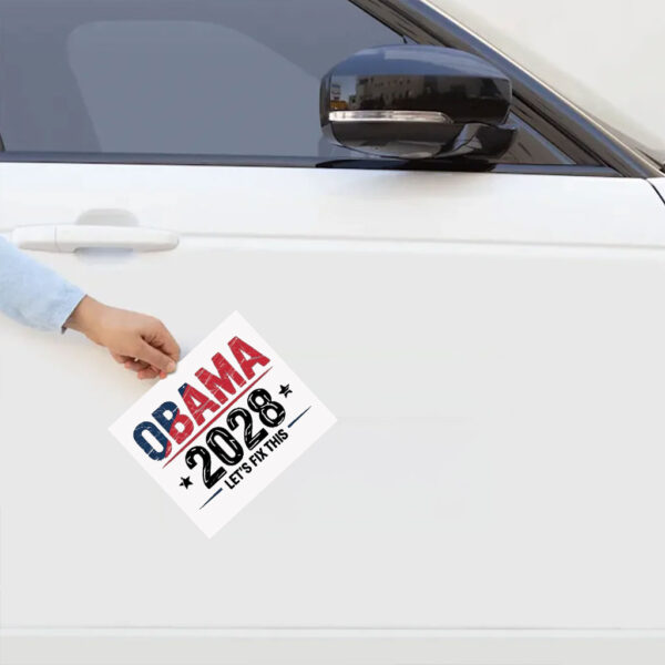 Obama 2028, Let's Fix This Retro Political Sticker