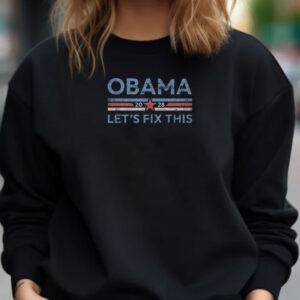 Obama 2028 Let's Fix This Shirts, Retro Political Shirt