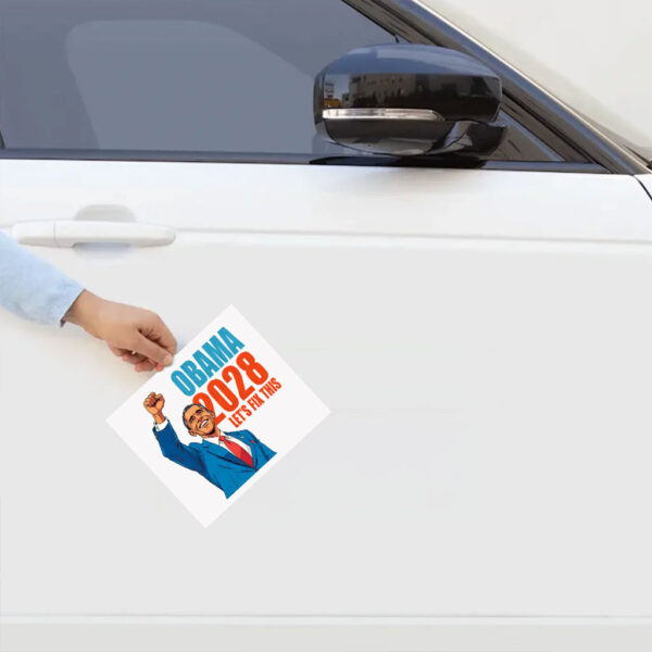 Obama 2028 Let's Fix This Stickers, Obama 2028 Sticker