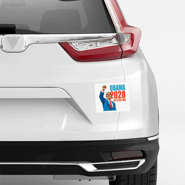 Obama 2028 Let's Fix This Stickers, Obama 2028 Sticker