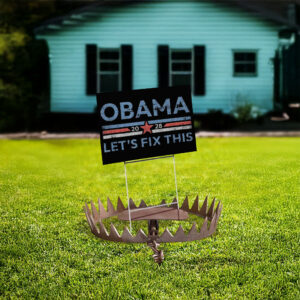 Obama 2028 Let's Fix This Yard Sign, Retro Political Yard Sign