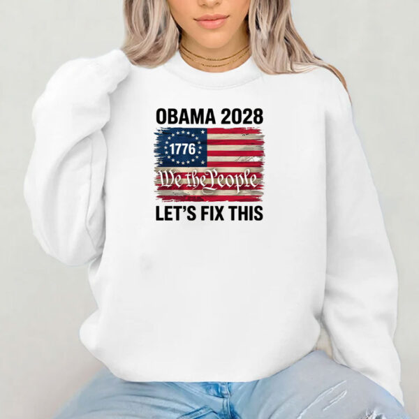 Obama 2028 Shirt, Obama 2028 Let's Fix This T-shirt