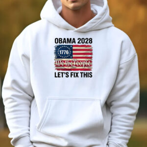 Obama 2028 Shirt, Obama 2028 Let's Fix This T-shirt