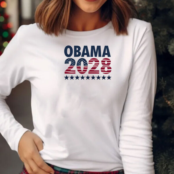 Obama 2028 Shirt Vintage Style Patriotic T-Shirt