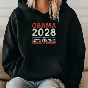 Obama 2028 Shirts Let's Fix This, Retro Political Shirt