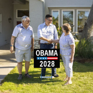 Obama 2028 Sign Let's Fix This Vote Obama For President 2028 Yard Sign