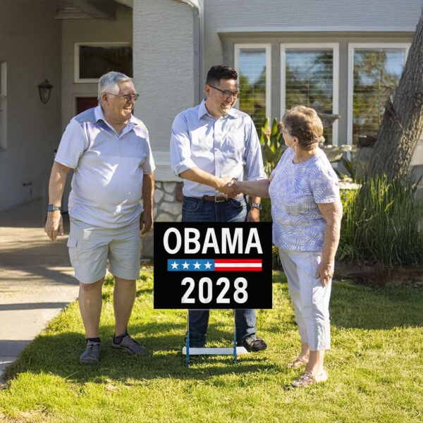 Obama 2028 Sign Let's Fix This Vote Obama For President 2028 Yard Sign