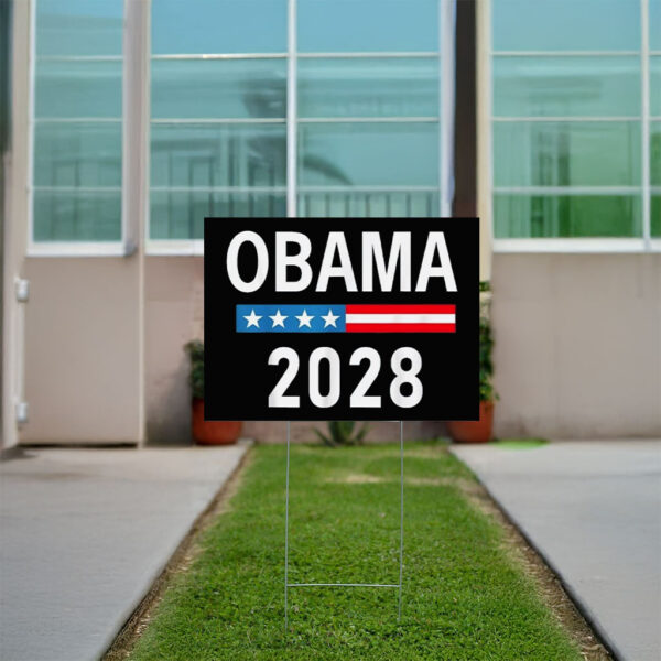 Obama 2028 Sign Let's Fix This Vote Obama For President 2028 Yard Sign