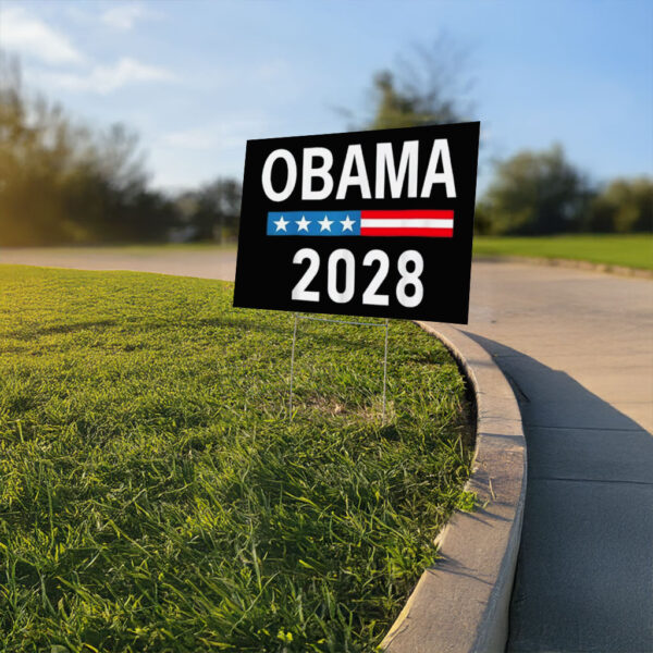 Obama 2028 Sign Let's Fix This Vote Obama For President 2028 Yard Sign