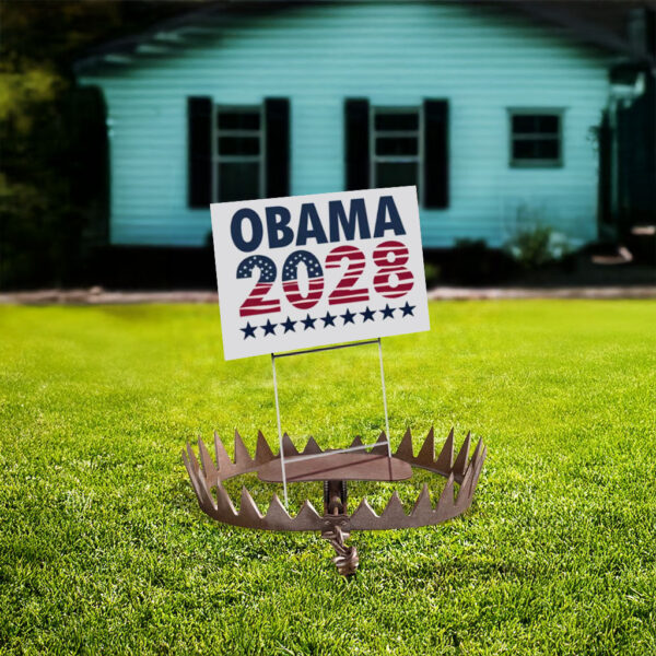 Obama 2028 Sign Vintage Style Patriotic Yard Sign
