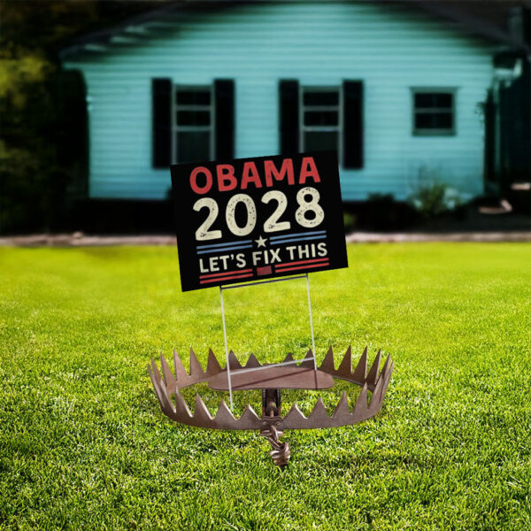 Obama 2028 Signs Let's Fix This, Retro Political Yard Sign