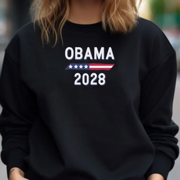 Obama 2028 Stars and Stripes Shirt Presidential Election Shirt