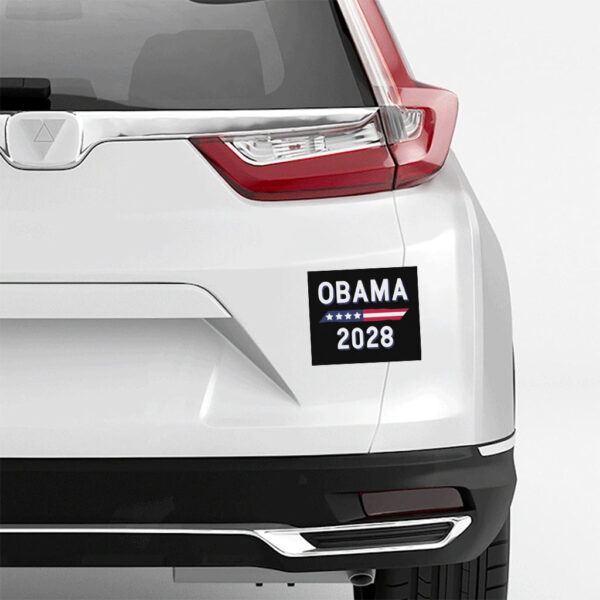 Obama 2028 Stars and Stripes Sticker Presidential Election Sticker