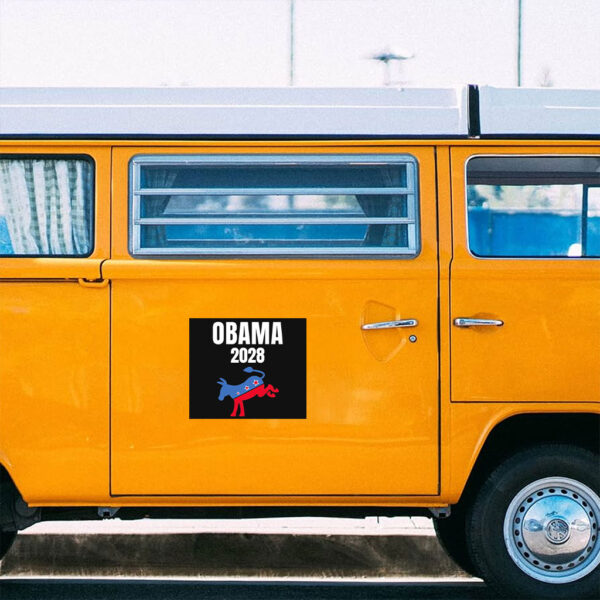 Obama 2028 Sticker, Liberal Graphic Sticker