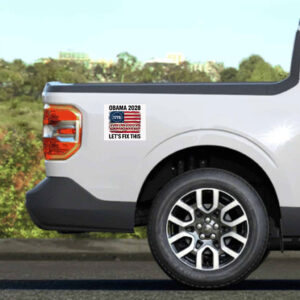 Obama 2028 Sticker, Obama 2028 Let's Fix This Stickers