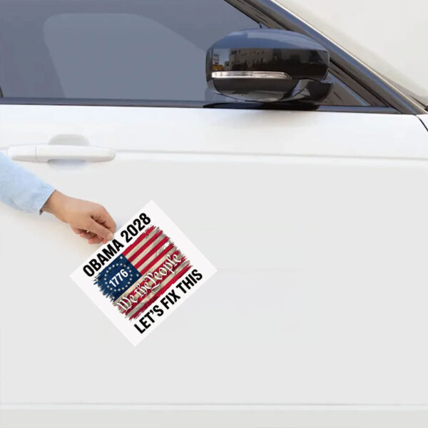 Obama 2028 Sticker, Obama 2028 Let's Fix This Stickers