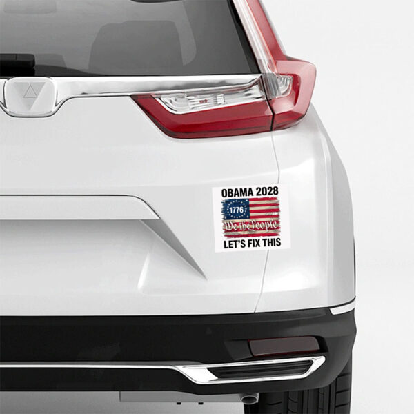 Obama 2028 Sticker, Obama 2028 Let's Fix This Stickers