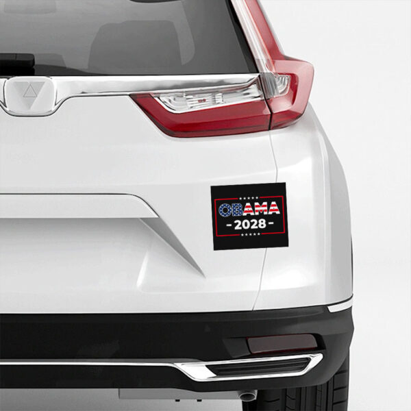 Obama 2028 Sticker Vote Obama For President 2028 America US Flag Sticker