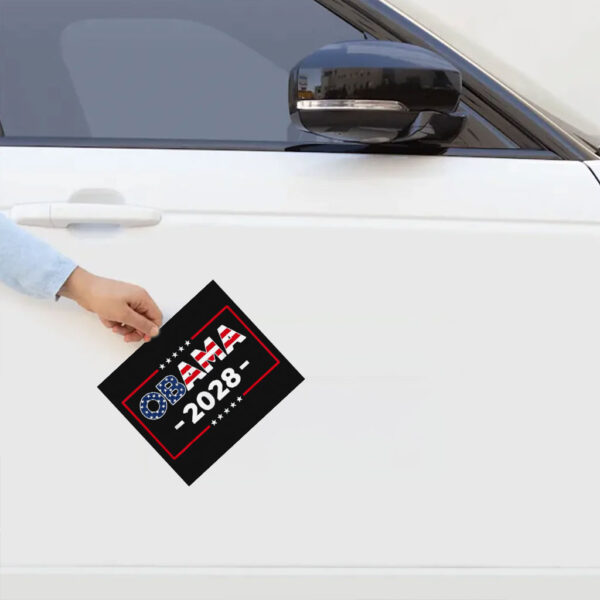 Obama 2028 Sticker Vote Obama For President 2028 America US Flag Sticker
