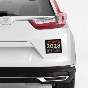 Obama 2028 Stickers Let's Fix This, Retro Political Sticker
