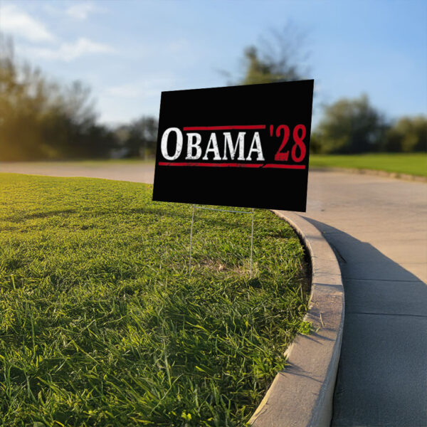 Obama 2028 Vote Obama For President 2028 Vintage Yard Sign