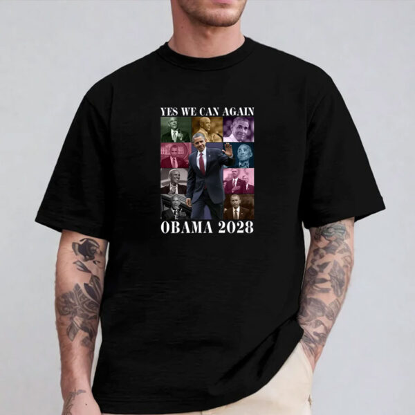 Obama 2028 Yes We can again, Retro Political Shirt