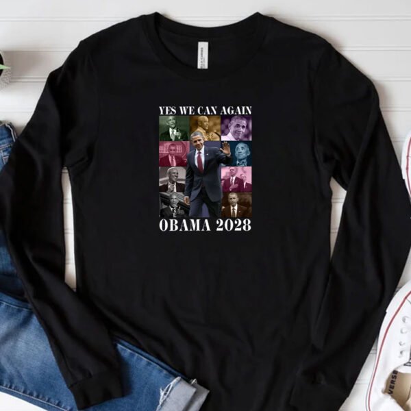 Obama 2028 Yes We can again, Retro Political Shirt