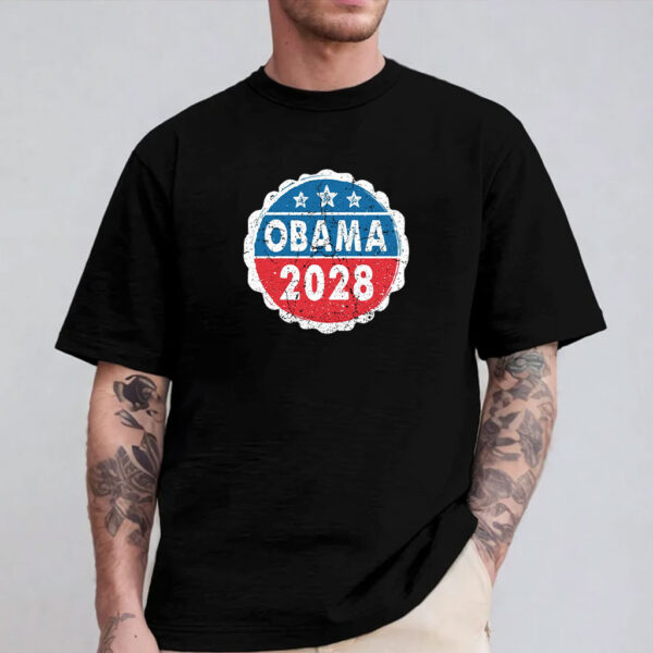 Obama For President 2028, Obama 2028 Us Flag Shirt