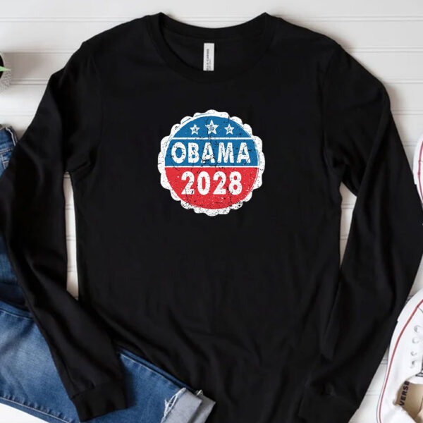 Obama For President 2028, Obama 2028 Us Flag Shirt
