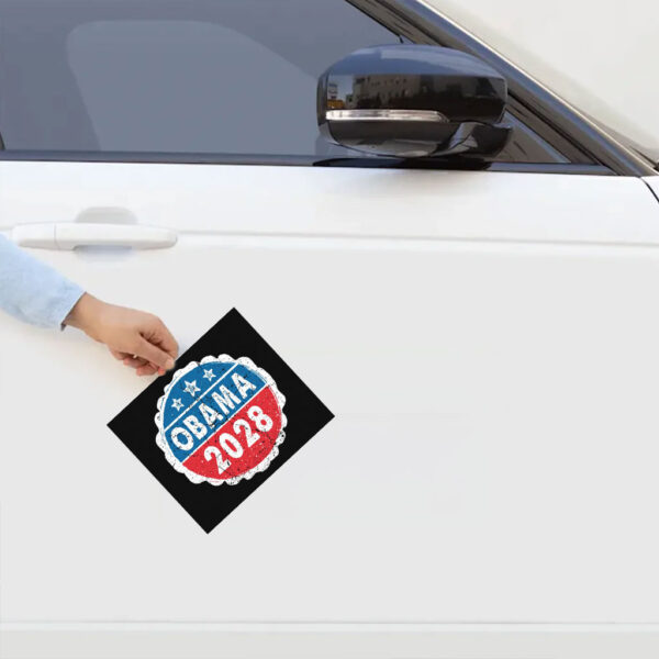 Obama For President 2028, Obama 2028 Us Flag Sticker