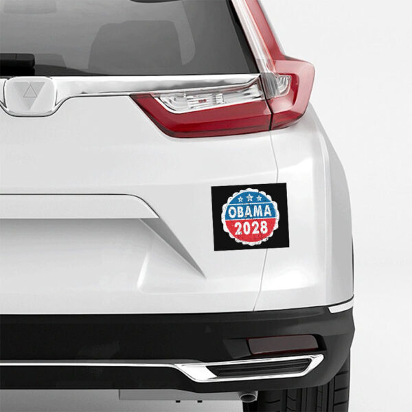Obama For President 2028, Obama 2028 Us Flag Sticker