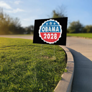 Obama For President 2028, Obama 2028 Us Flag Yard Sign