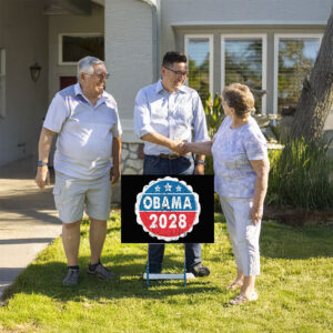 Obama For President 2028, Obama 2028 Us Flag Yard Sign
