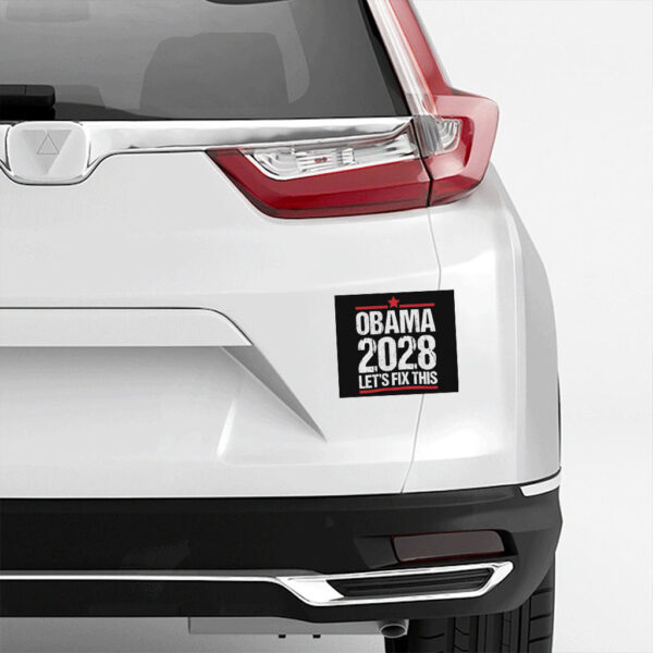 Obama Retro Vintage Patriotic 2028 Political Protest Rally Sticker