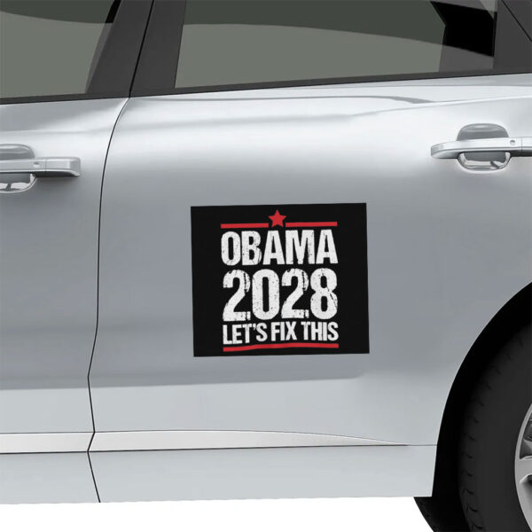 Obama Retro Vintage Patriotic 2028 Political Protest Rally Sticker