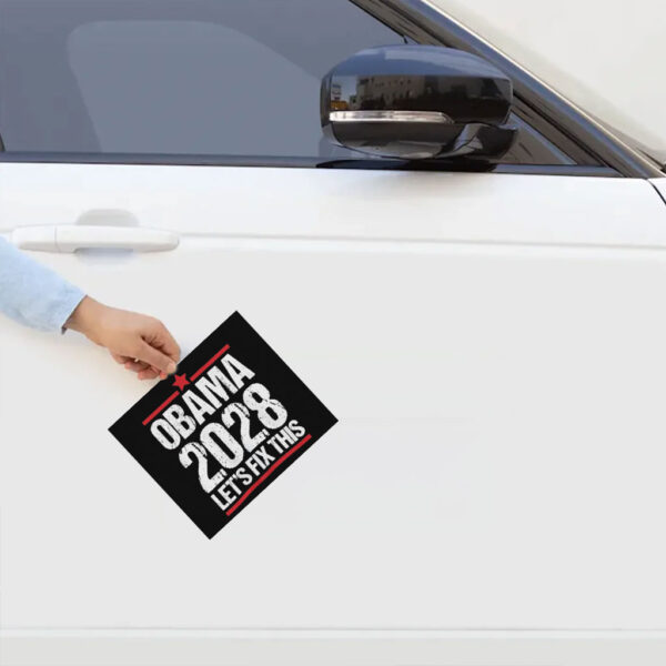 Obama Retro Vintage Patriotic 2028 Political Protest Rally Sticker