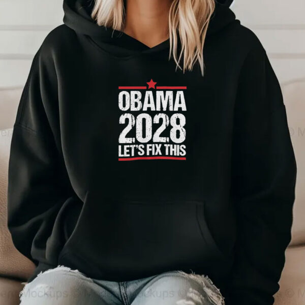 Obama Retro Vintage Patriotic 2028 Political Protest Rally T-Shirt